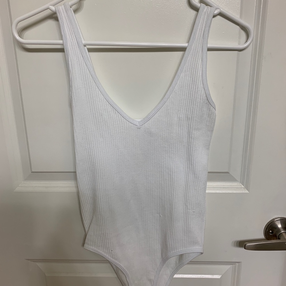 White seamless bodysuit